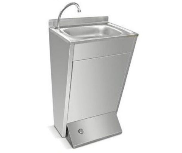 Zaman Ayarlı Bas Butonlu Ayak Kumandalı El Yıkama Evyesi