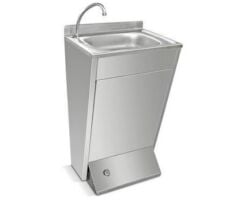 Zaman Ayarlı Bas Butonlu Ayak Kumandalı El Yıkama Evyesi