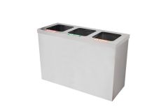 Geri Dönüşüm Sıfır Atık Kovası Kare Kapak 3'lü