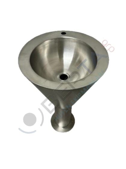 Paslanmaz Çelik Ayaklı Huni Lavabo