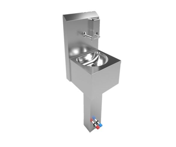 Tek Kişilik İkili Ayaktan Pedallı El Yıkama Evyesi