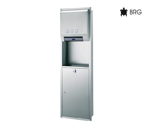 Sıva Altı Fotoselli Kağıt Havlu ve Çöp Kovası Kombine Sistemi