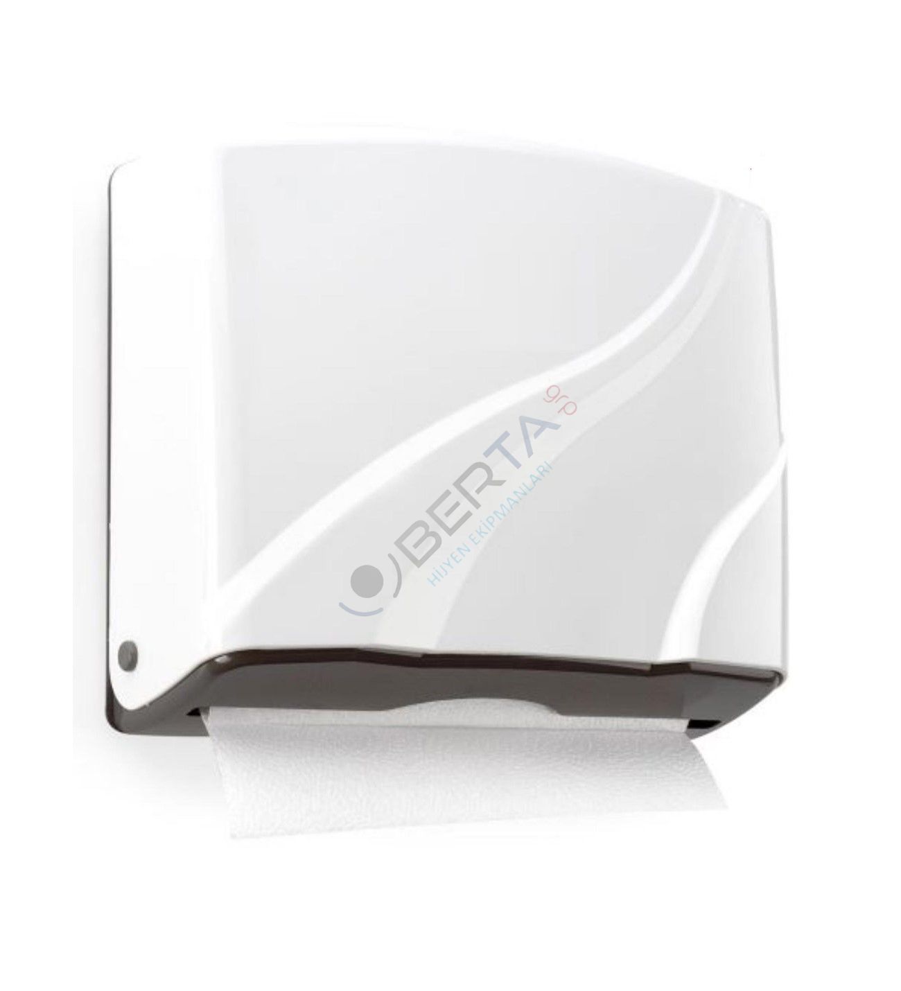 Beyaz Plastik Z Kağıt Havlu Verici