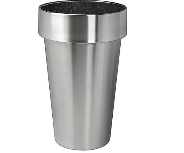 Konik Paslanmaz Etekli Büyük Saksı