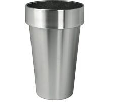 Konik Paslanmaz Etekli Büyük Saksı