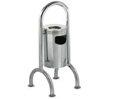 Paslanmaz Bahçe Çöp Kovası