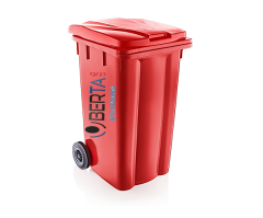 Çöp Konteyneri 240 Lt Kırmızı