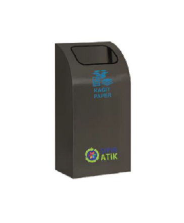 Geri Dönüşüm Sıfır Atık Kovası Tekli Siyah