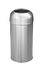 Torpil Kapaklı Paslanmaz Çöp Kovası 63Lt