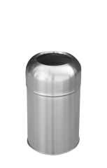 Torpil Kapaklı Paslanmaz Çöp Kovası 15lt