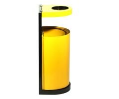 Epoksi Boyalı Duvara Monte Çöp Kovalı Küllük