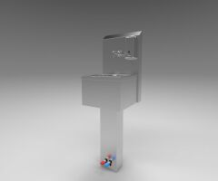 Tek Kişilik İkili Ayaktan Pedallı El Yıkama Evyesi