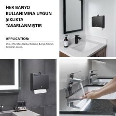 Siyah Kağıt Havlu Dispenseri 200' lü
