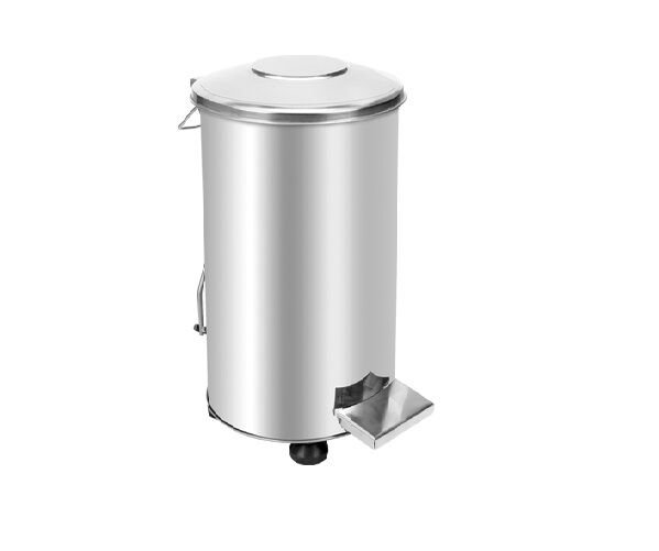 Sanayi Tipi Paslanmaz Pedallı Çöp Kovası 30lt