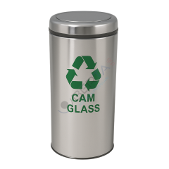 Paslanmaz Sıfır Atık Kutuları Döner Kapaklı Tekli