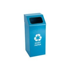 Kare Geri Dönüşüm Atık Kovası Tekli Boyalı