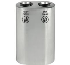 Paslanmaz Çelik 2'li Geri Dönüşüm Atık Ünitesi