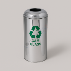 Paslanmaz Geri Dönüşüm Atık Kovası Tekli