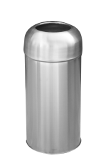 Torpil Kapaklı Paslanmaz Çöp Kovası 63Lt