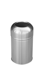 Torpil Kapaklı Paslanmaz Çöp Kovası 15lt