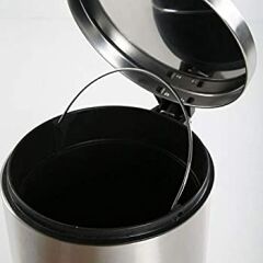 Pedallı Paslanmaz Çöp Kovası 5Lt