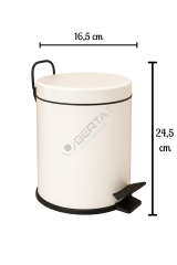 Krem Pedallı Çöp Kovası 3Lt 5Lt 12Lt 16Lt