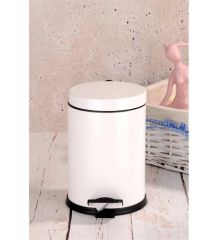 Beyaz Pedallı Çöp Kovası 3Lt 5Lt 12Lt 16Lt