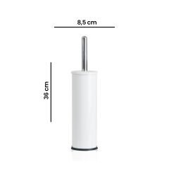 Beyaz Çöp Kovası Banyo Seti 4'lü Tuvalet Fırçası Sabunluk Diş Fırçalık