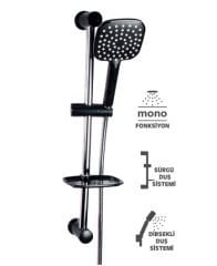 Sürgülü Sofia Black Duş Sistemi Mono Fonksiyon Siyah